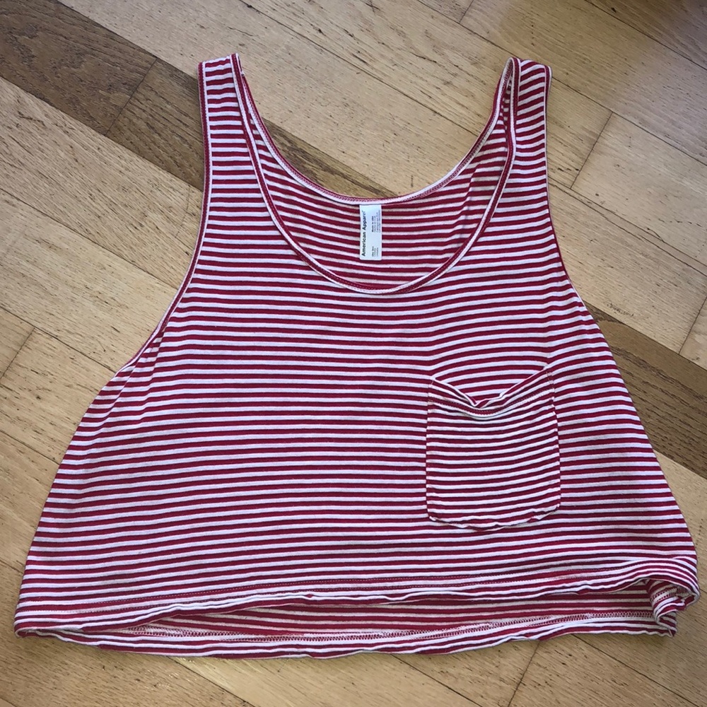 Cropped flowy tank top